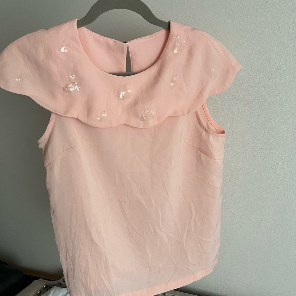Fun Soft Pink Swan Women's Top with Shoulder Shawl Cover